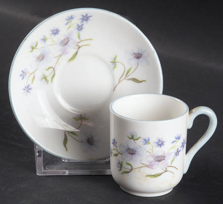 Blue Rock (Dainty Shape) Flat Toy Cup and Saucer Set