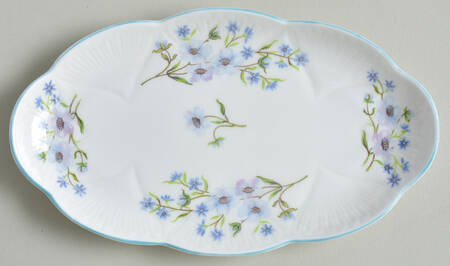 Blue Rock (Dainty Shape) Tray for Individual Creamer & Open Sugar