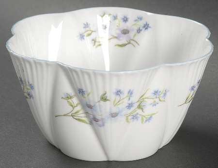 Blue Rock (Dainty Shape) Cranberry Bowl