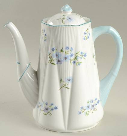 Blue Rock (Dainty Shape) Small Coffee Pot & Lid