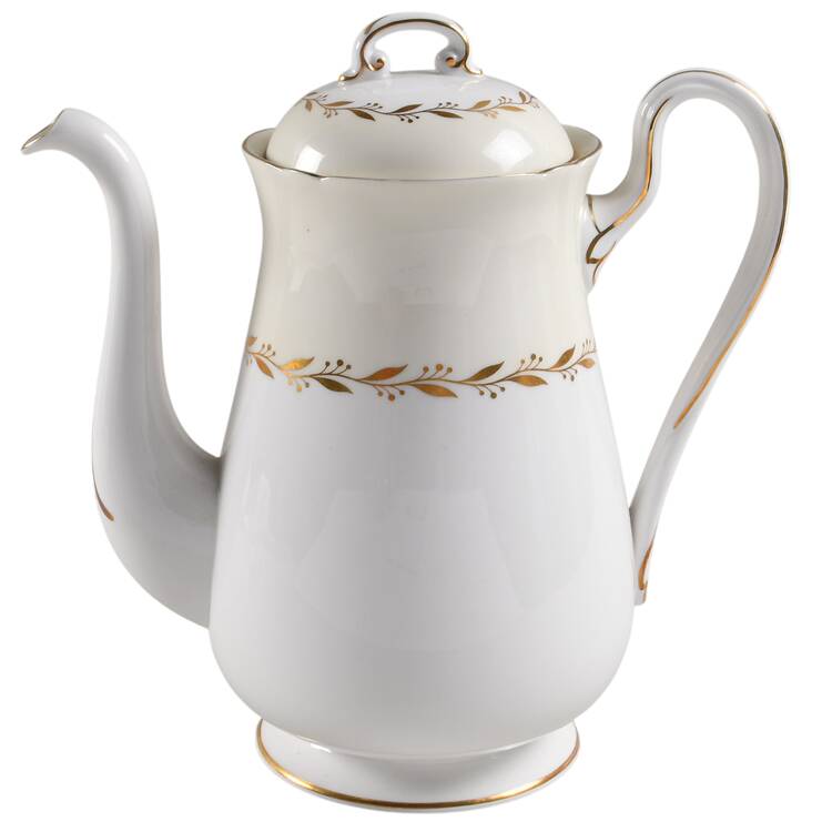 Bridal Wreath Coffee Pot & Lid