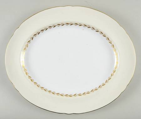 Bridal Wreath 15" Oval Serving Platter
