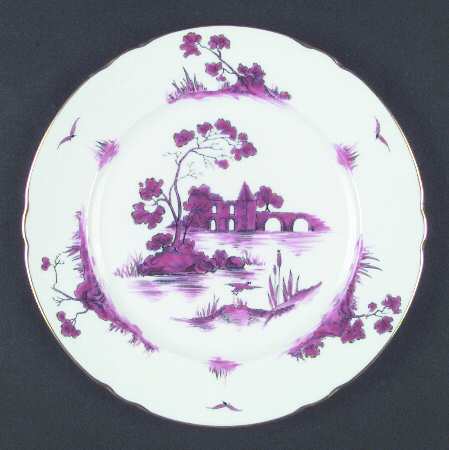 Castle Pink (Gold Trim) Salad Plate