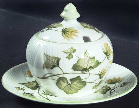 Celandine Mustard & Lid with Underplate