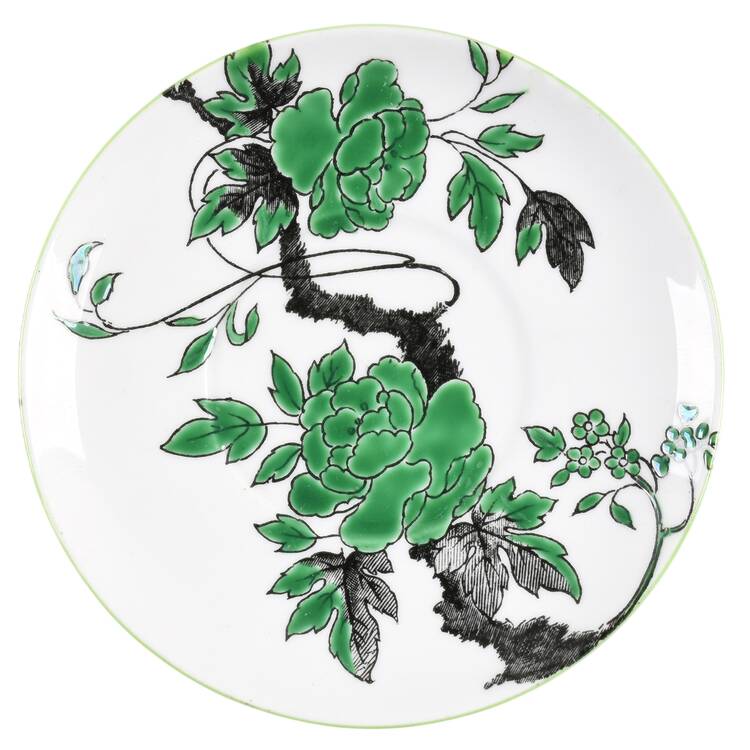 Chippendale Green Saucer for Demitasse Cup