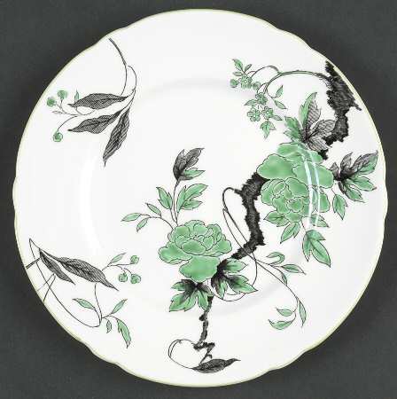 Chippendale Green Bread & Butter Plate