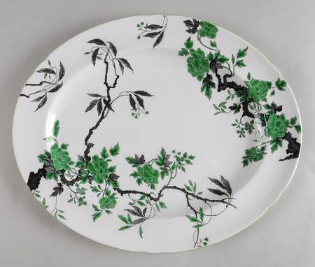 Chippendale Green 14" Oval Serving Platter