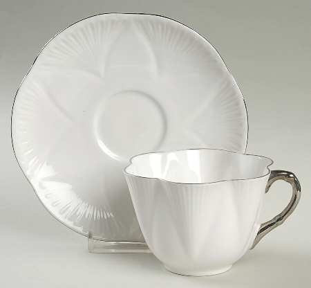 Claire De Lune Flat Cup & Saucer Set