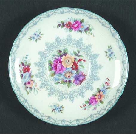 Crochet (Blue Trim) Saucer