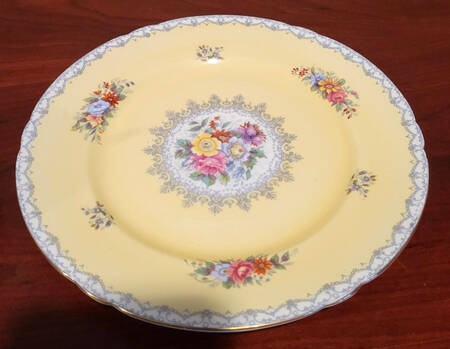 Crochet Yellow Salad Plate