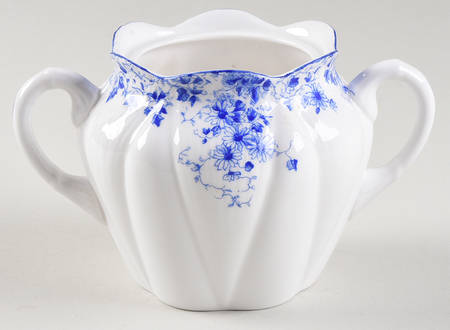 Dainty Blue Sugar Bowl No Lid