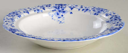 Dainty Blue Round Butter No Lid
