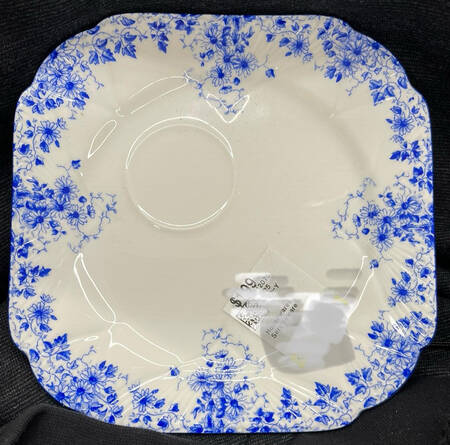 Dainty Blue Snack Plate