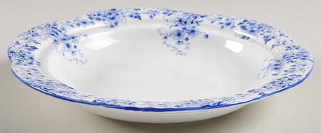 Dainty Blue Muffin Dish No Lid