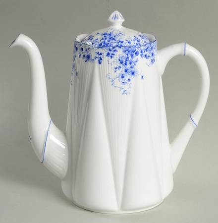 Dainty Blue Coffee Pot & Lid