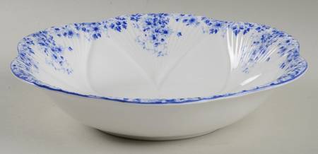 Dainty Blue 9" Round Vegetable Bowl