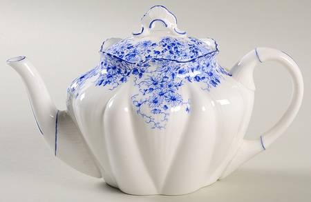 Dainty Blue Mini Teapot & Lid