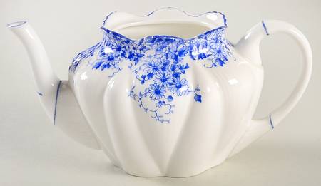 Dainty Blue Individual Teapot No Lid