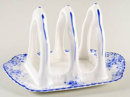 Dainty Blue Toast Server