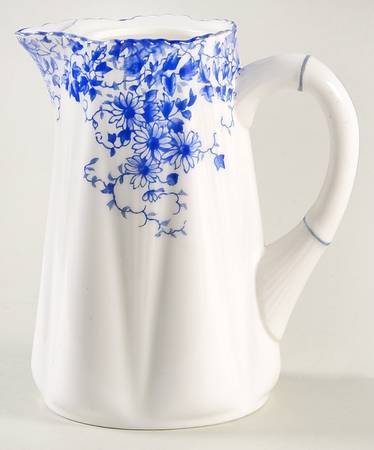 Dainty Blue Small Hot Water Jug No Lid