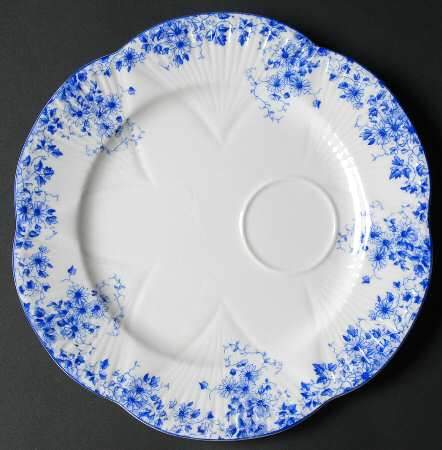 Dainty Blue Snack Plate