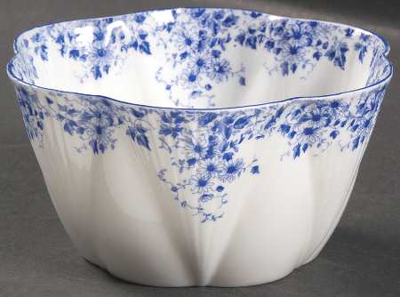 Dainty Blue Cranberry Bowl