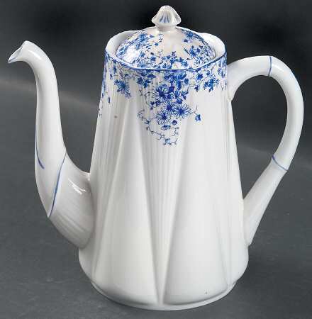 Dainty Blue Small Coffee Pot & Lid