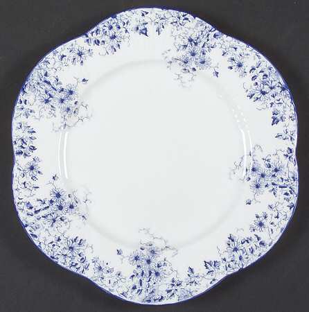 Dainty Blue Salad Plate