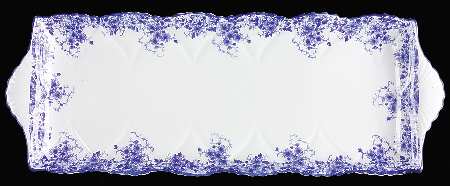 Dainty Blue Large Sandwich Tray