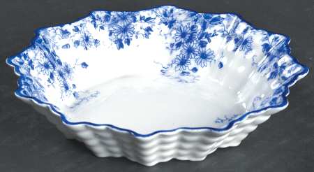 Dainty Blue Round Sweet Meat Dish