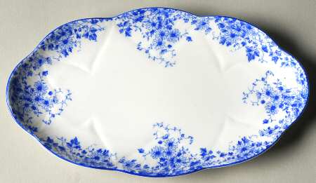 Dainty Blue Tray for Individual Creamer & Sugar