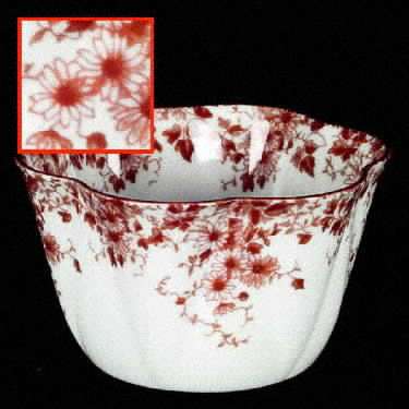 Dainty Brown Open Sugar Bowl