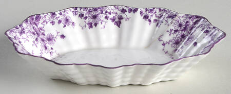 Dainty Mauve 5" Oval Sweet Meat Dish