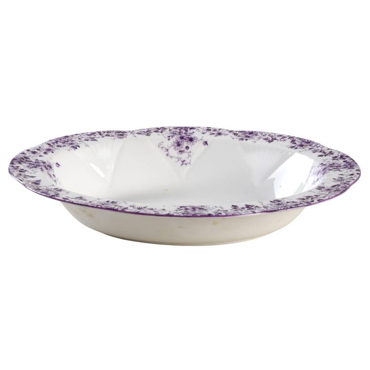 Dainty Mauve 10" Oval Vegetable Bowl