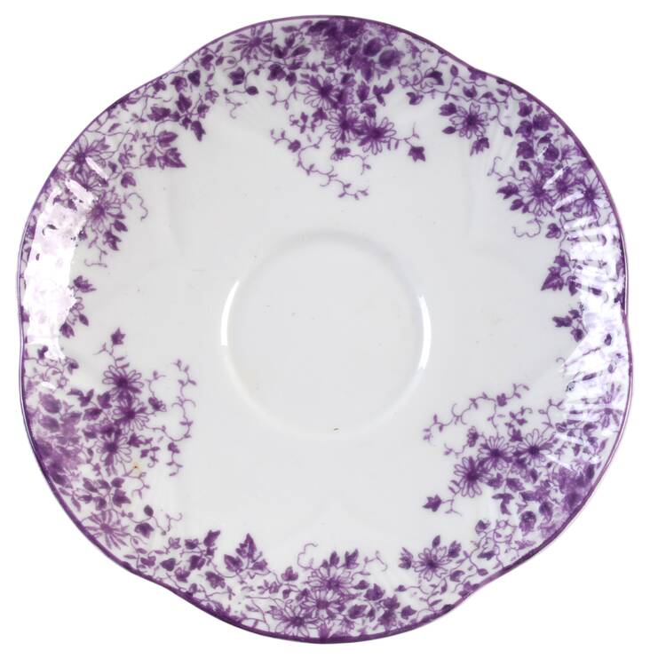 Dainty Mauve Saucer for Demitasse Cup