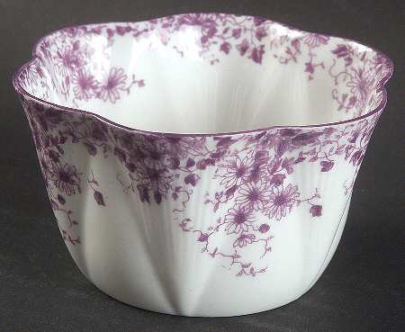 Dainty Mauve Mini Open Sugar Bowl