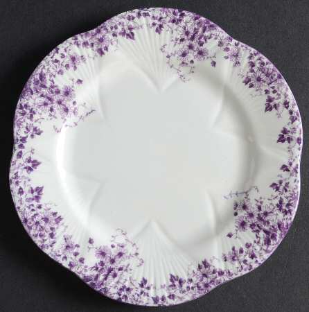 Dainty Mauve Bread & Butter Plate