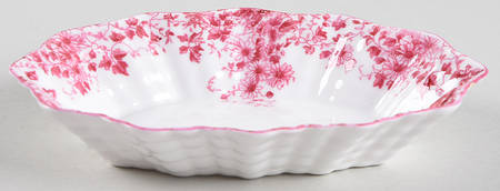 Dainty Pink Oval Sweet Meat Dish