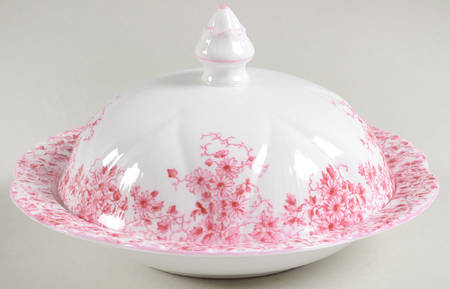 Dainty Pink Round Covered Butter