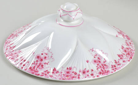 Dainty Pink Lid for Round Vegetable