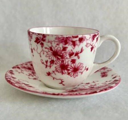 Dainty Pink Miniature Cup and Saucer Set
