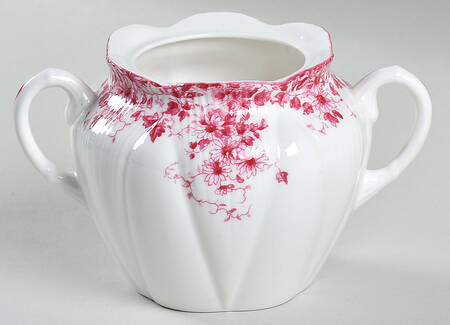 Dainty Pink Sugar Bowl No Lid