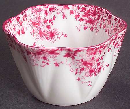 Dainty Pink Individual Open Sugar Bowl