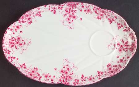 Dainty Pink Snack Plate