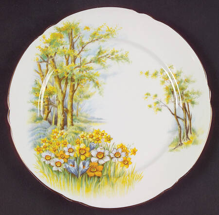 Daffodil Time Salad Plate