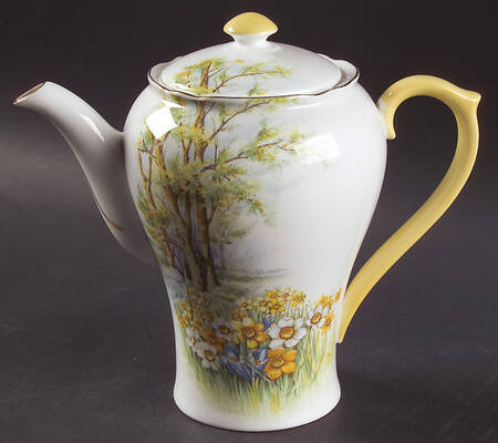 Daffodil Time Coffee Pot & Lid