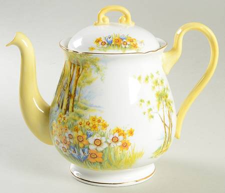 Daffodil Time Teapot & Lid