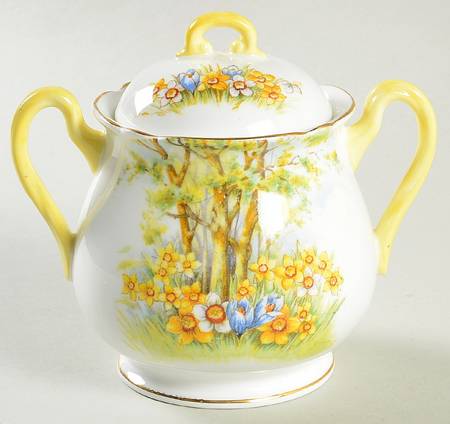 Daffodil Time Sugar Bowl & Lid