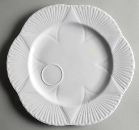 Dainty White (No Trim) Snack Plate by Shelley