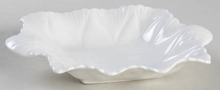 Dainty White (No Trim) 5" Square Sweet Meat by Shelley